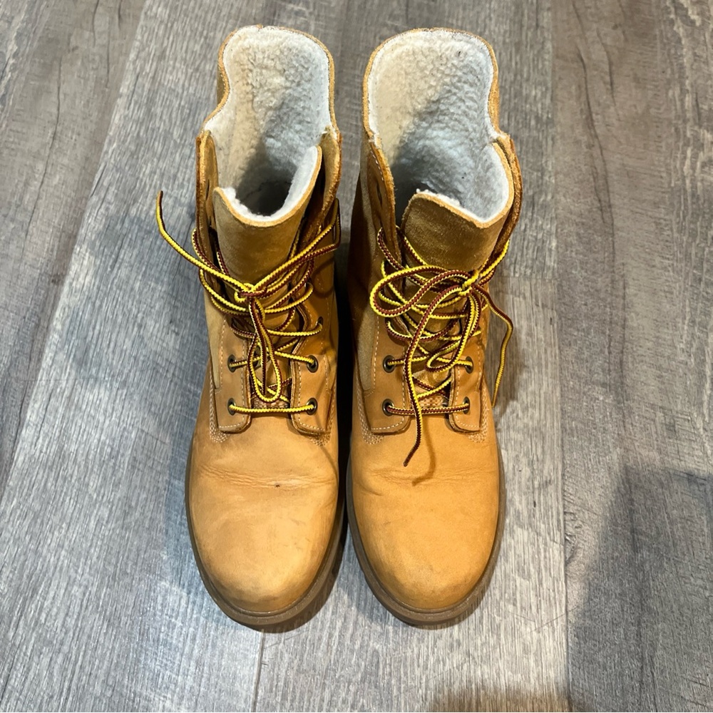 Timberland Linden Woods WP Fleece Fold Down Wheat Nubuck